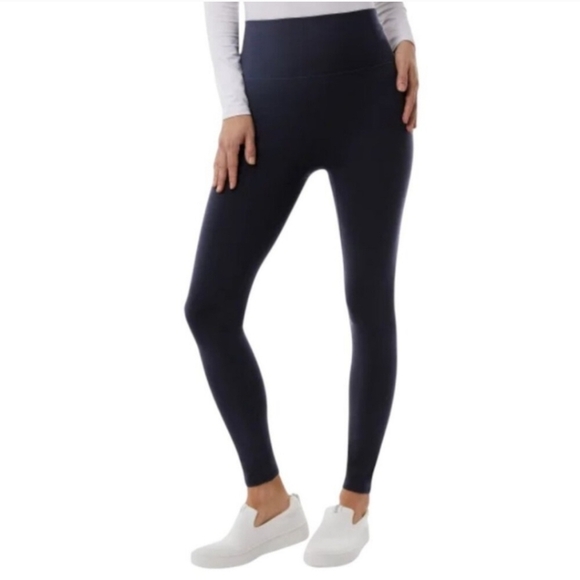 32° Degrees Heat Leggings 2 Pack Size Large Navy Blue Charcoal Grey Stretch - Picture 4 of 12